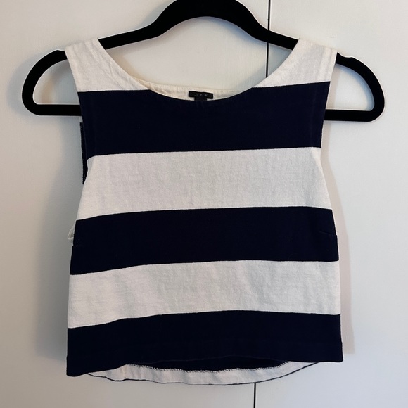 J. Crew Tops - J Crew Striped Crop Top